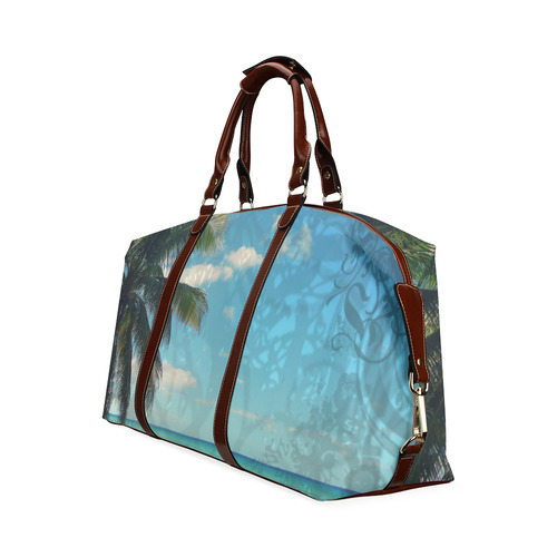 Caribbean Blue Classic Travel Bag (Model 1643) Remake