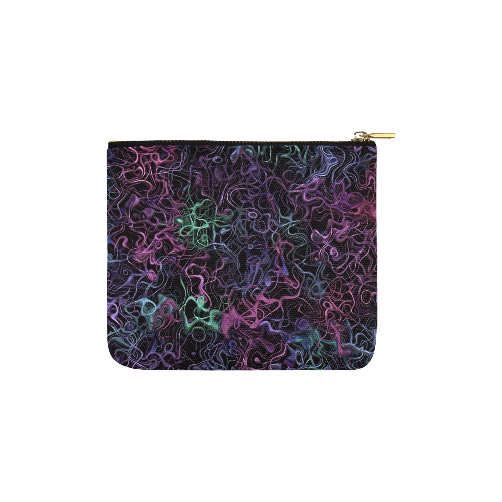 abstract fibers 2 Carry-All Pouch 6''x5''