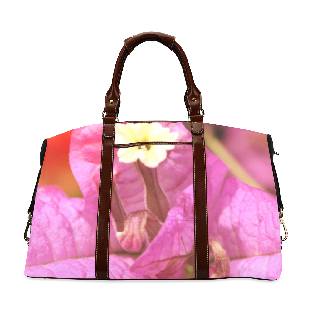 Pink Bougainvillea Classic Travel Bag (Model 1643) Remake