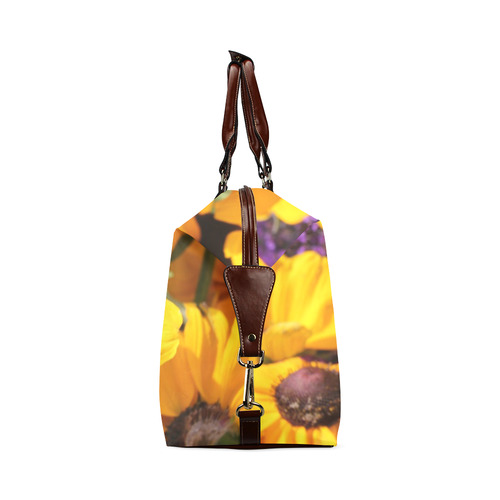 Yellow Flowers Classic Travel Bag (Model 1643) Remake