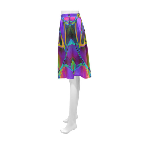 Floral Fractal Art G308 Athena Women's Short Skirt (Model D15)