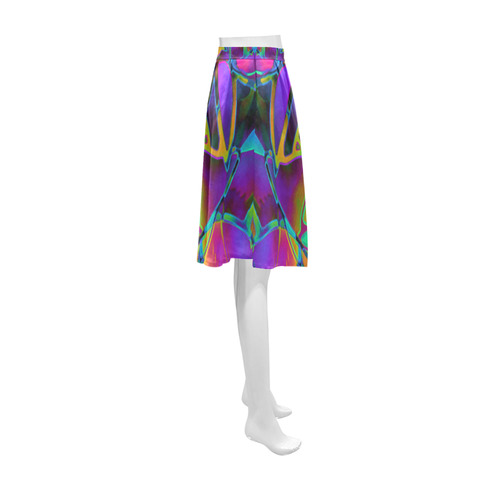 Floral Fractal Art G308 Athena Women's Short Skirt (Model D15)