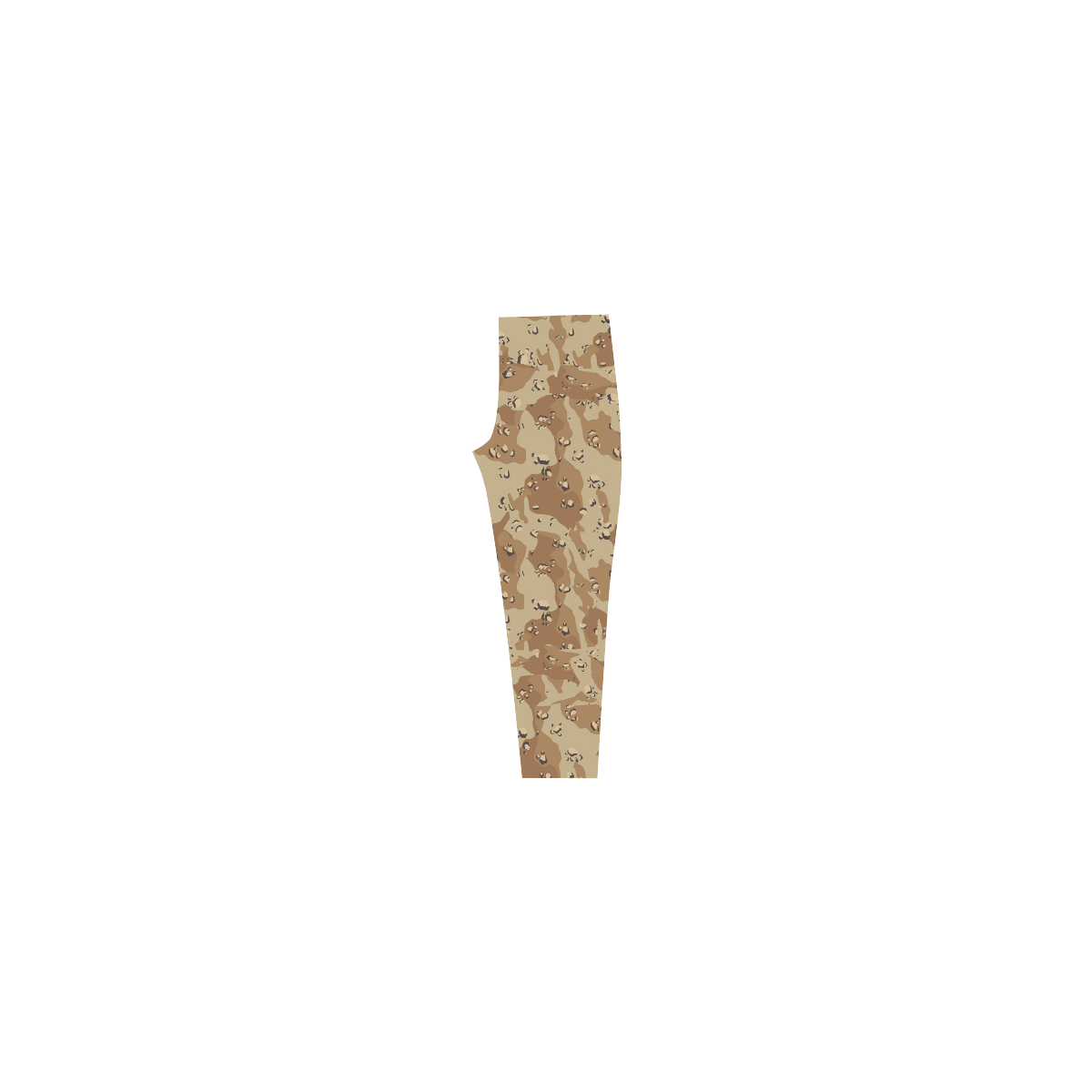 Desert Camouflage Pattern Capri Legging (Model L02)