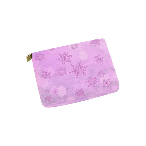 Winter bokeh, pink Carry-All Pouch 6''x5''