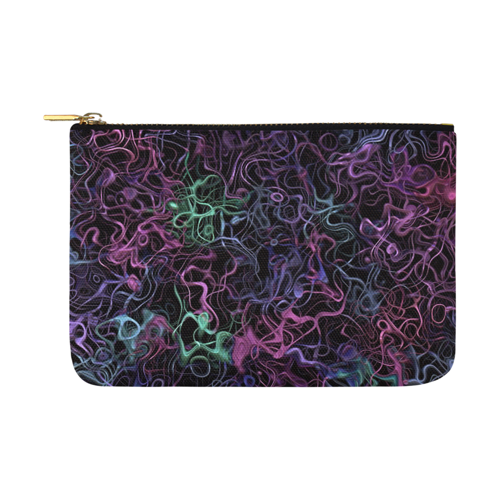 abstract fibers 2 Carry-All Pouch 12.5''x8.5''