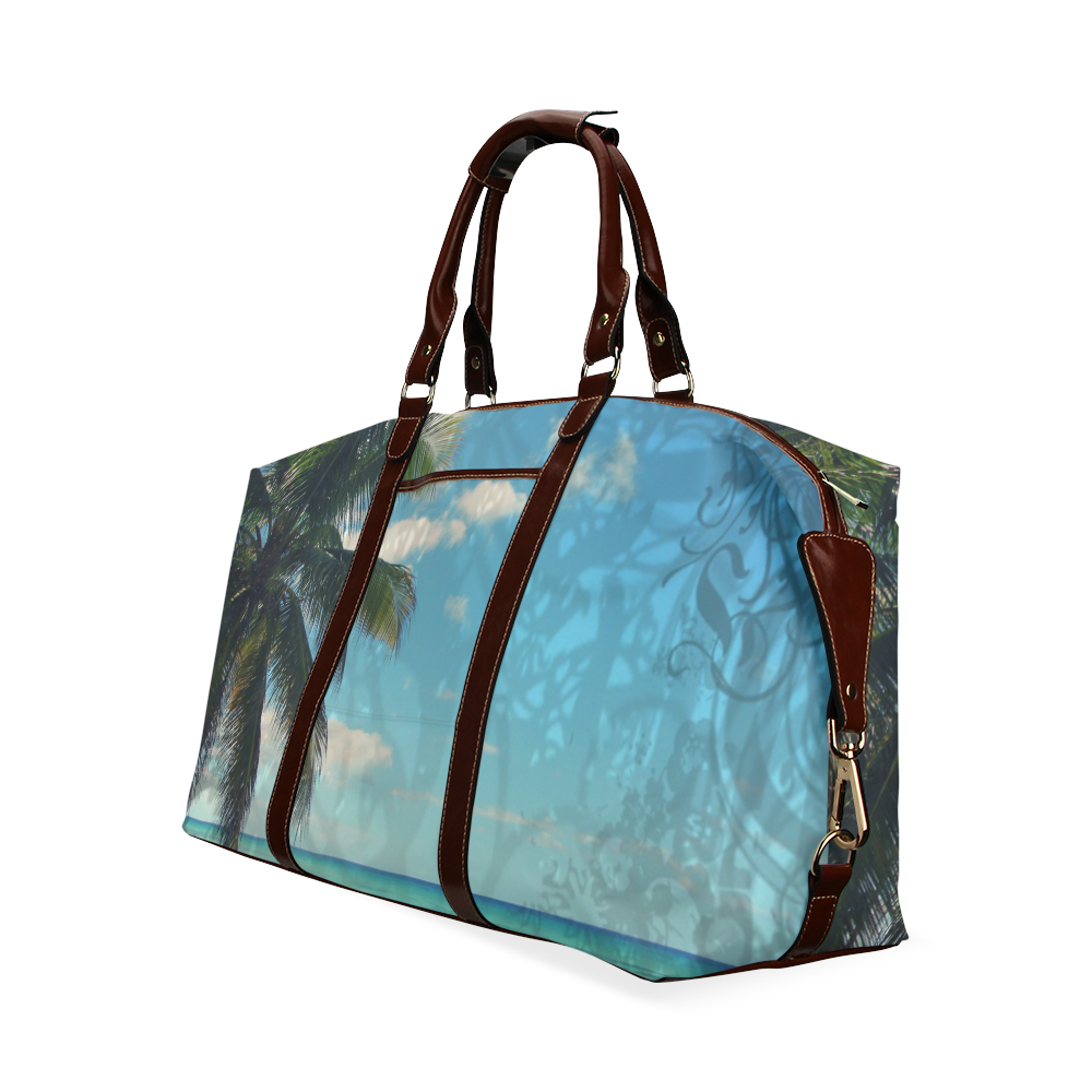 Caribbean Blue Classic Travel Bag (Model 1643) Remake