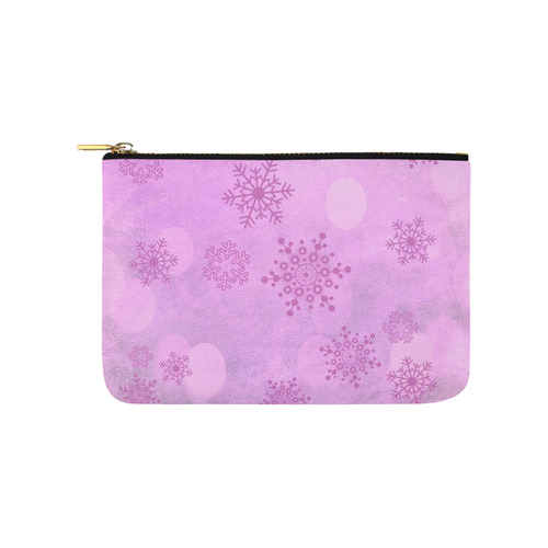 Winter bokeh, pink Carry-All Pouch 9.5''x6''