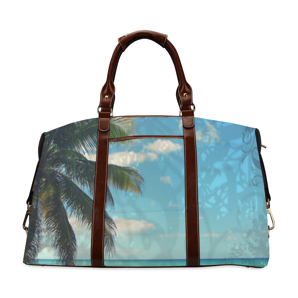 Caribbean Blue Classic Travel Bag (Model 1643) Remake