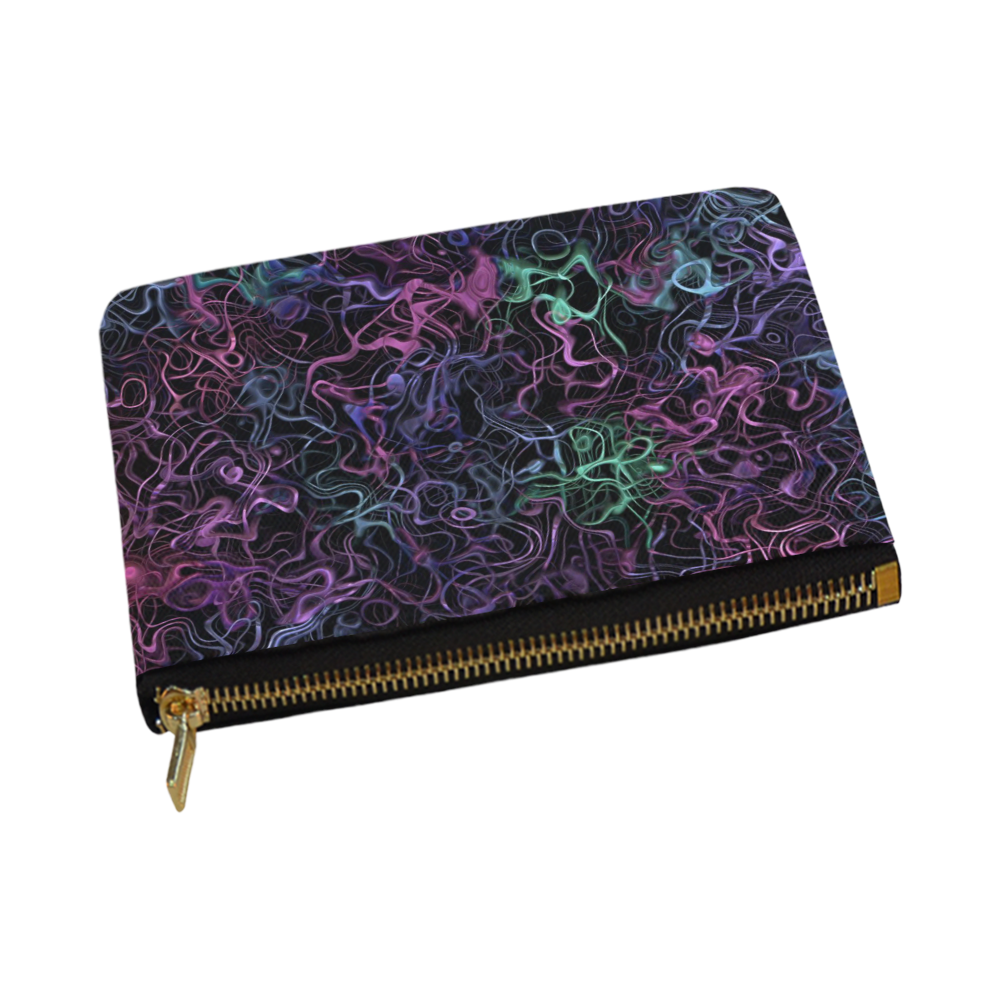 abstract fibers 2 Carry-All Pouch 12.5''x8.5''