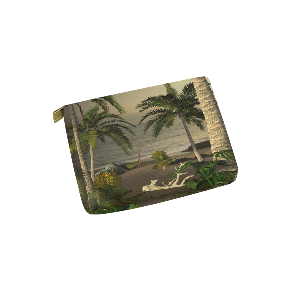 Sunset over the beach Carry-All Pouch 6''x5''