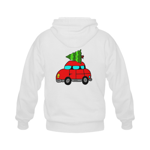 X Mas Dream by Popart Lover Gildan Full Zip Hooded Sweatshirt (Model H02)