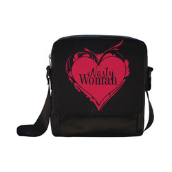 NASTY WOMAN ART HEART for powerwomen Crossbody Nylon Bags (Model 1633)