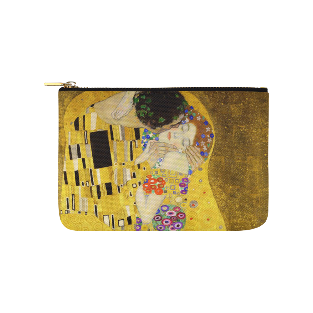 The Kiss Gustav Klimt Fine Art Carry-All Pouch 9.5''x6''