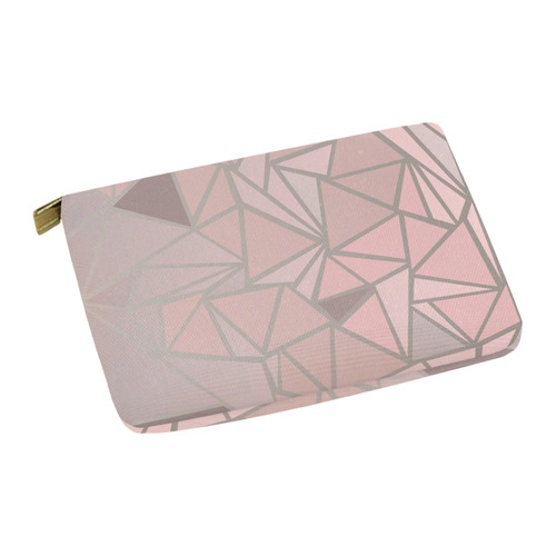 Rose Gold Stained Glass Carry-All Pouch 12.5''x8.5''