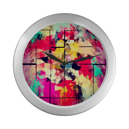 New World by Artdream Silver Color Wall Clock