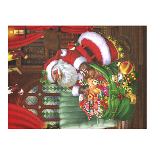 Santa Claus brings the gifts to you Cotton Linen Tablecloth 52"x 70"