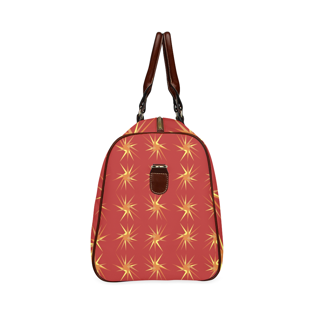 RED SPARKLES Waterproof Travel Bag/Large (Model 1639)