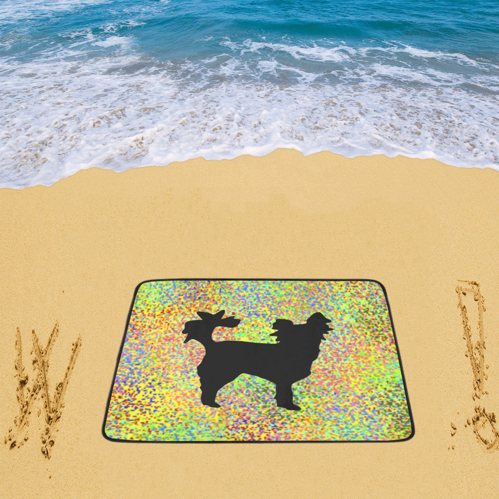 Little Dog Splash Beach Mat 78"x 60"