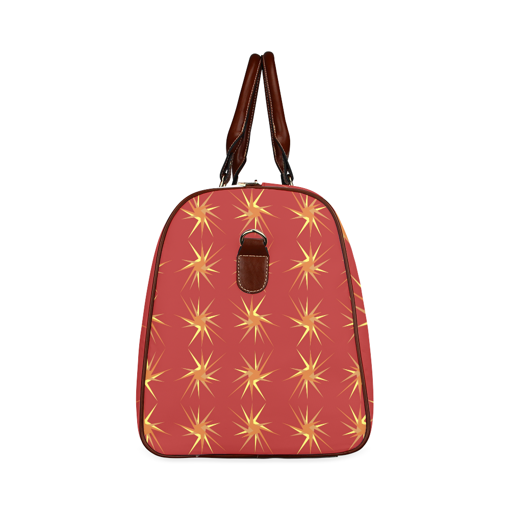RED SPARKLES Waterproof Travel Bag/Large (Model 1639)