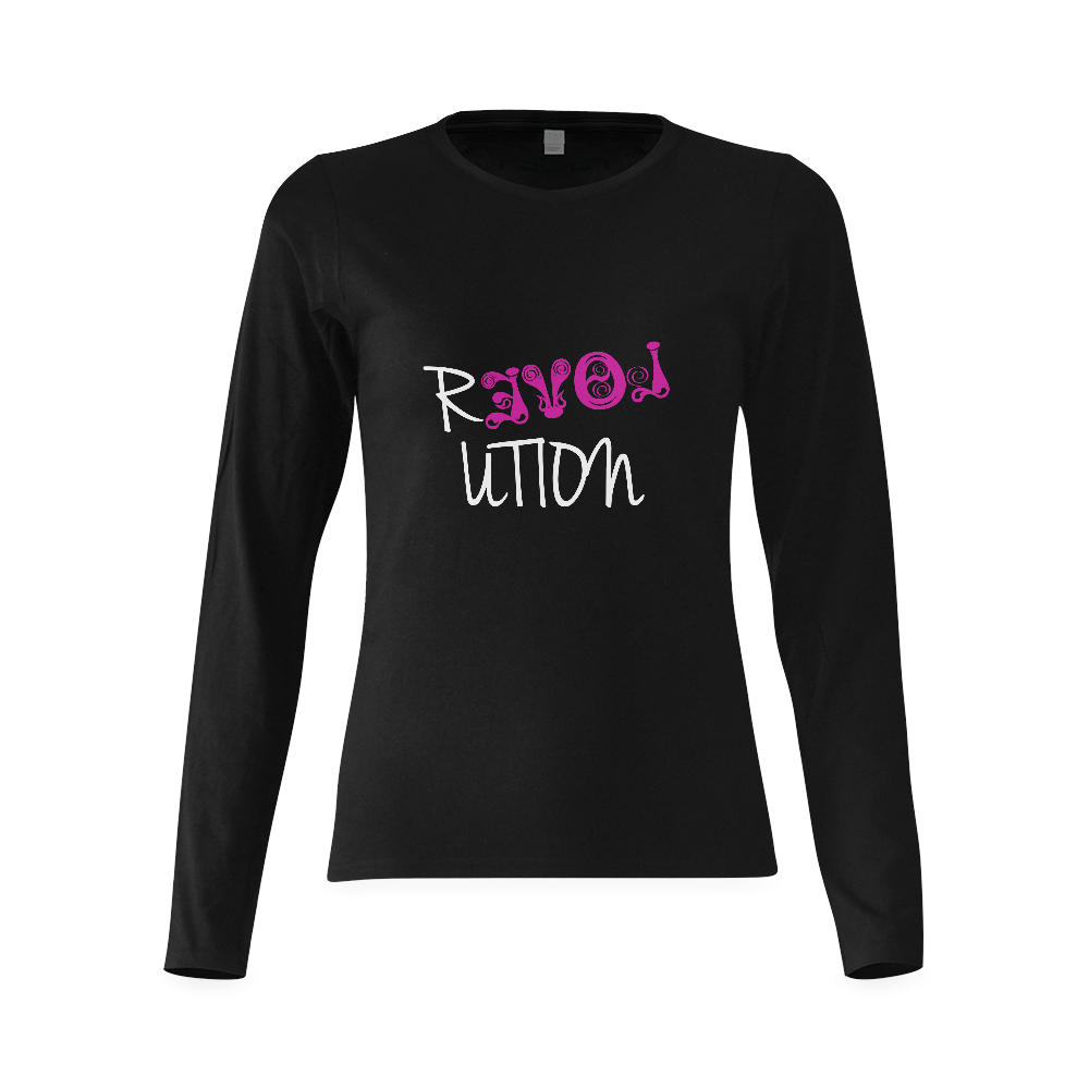 revolution Sunny Women's T-shirt (long-sleeve) (Model T07)