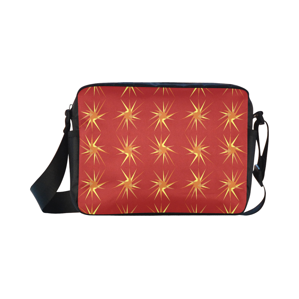 RED SPARKLES Classic Cross-body Nylon Bags (Model 1632)
