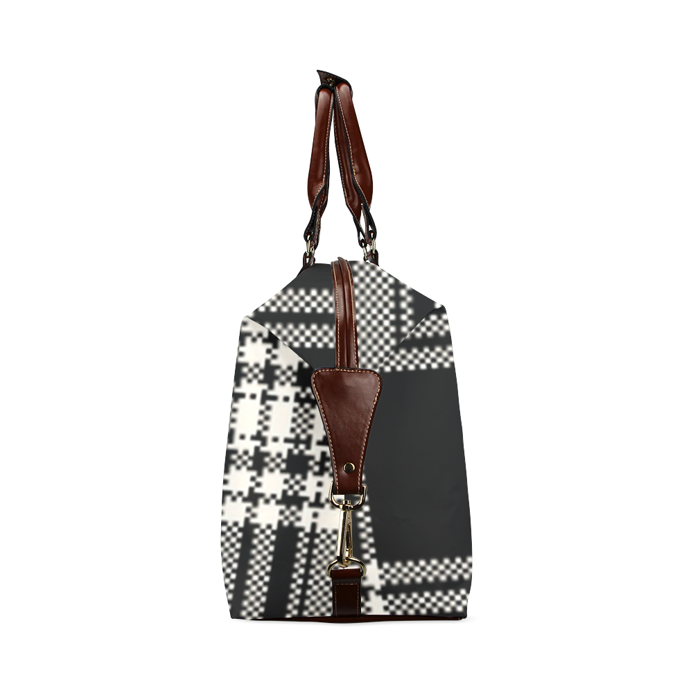 Licorice Plaid Classic Travel Bag (Model 1643) Remake