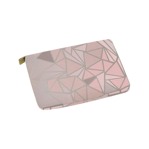 Rose Gold Stained Glass Carry-All Pouch 9.5''x6''