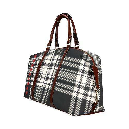 Licorice Plaid Classic Travel Bag (Model 1643) Remake