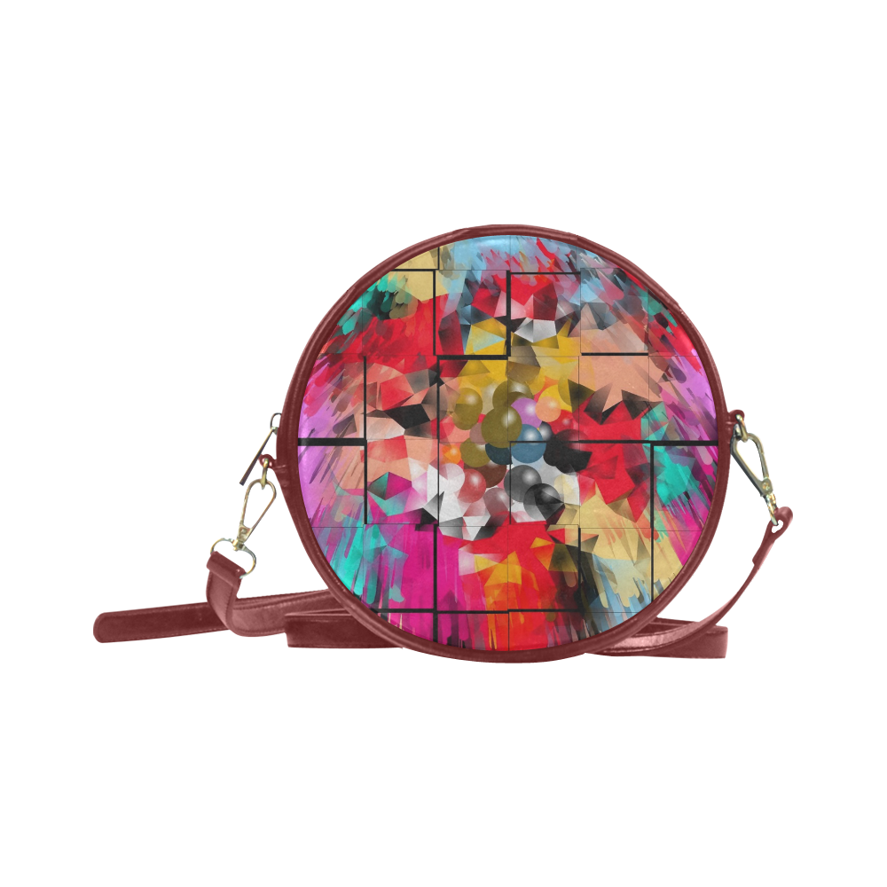 New World by Artdream Round Sling Bag (Model 1647)