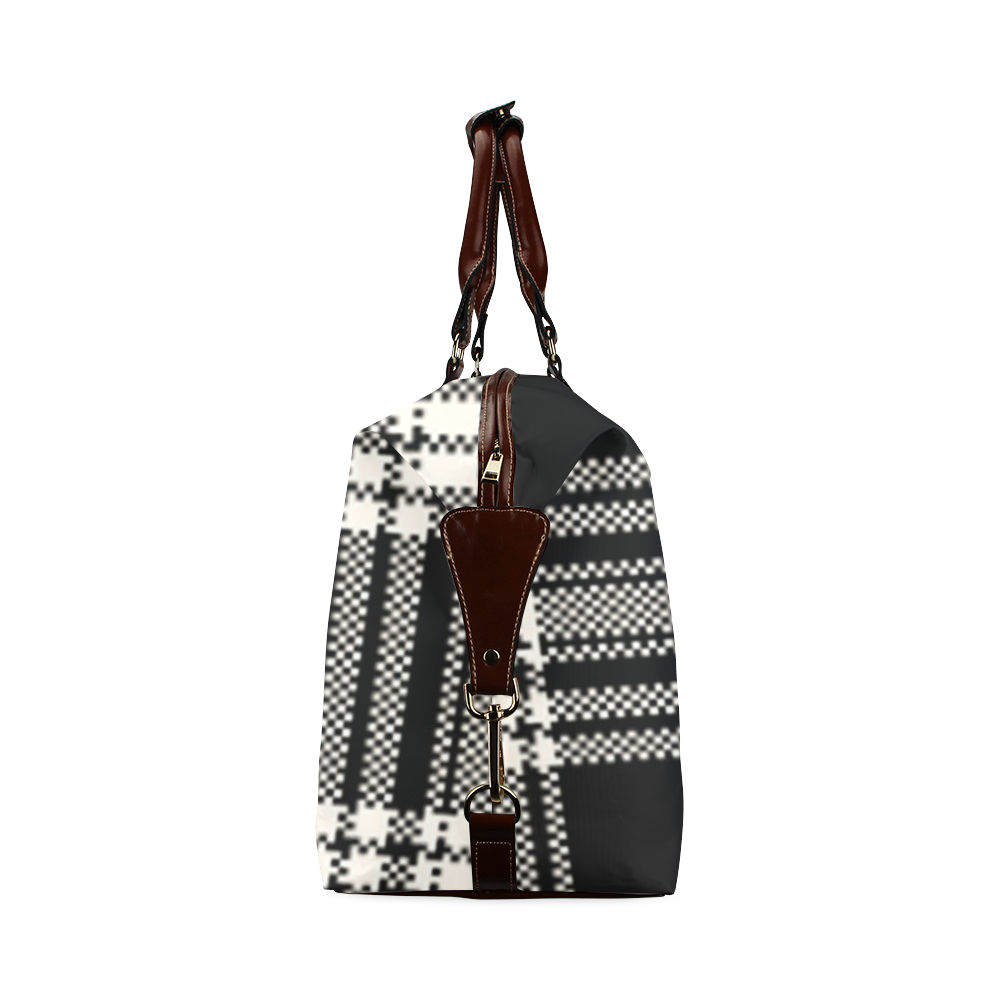 Licorice Plaid Classic Travel Bag (Model 1643) Remake