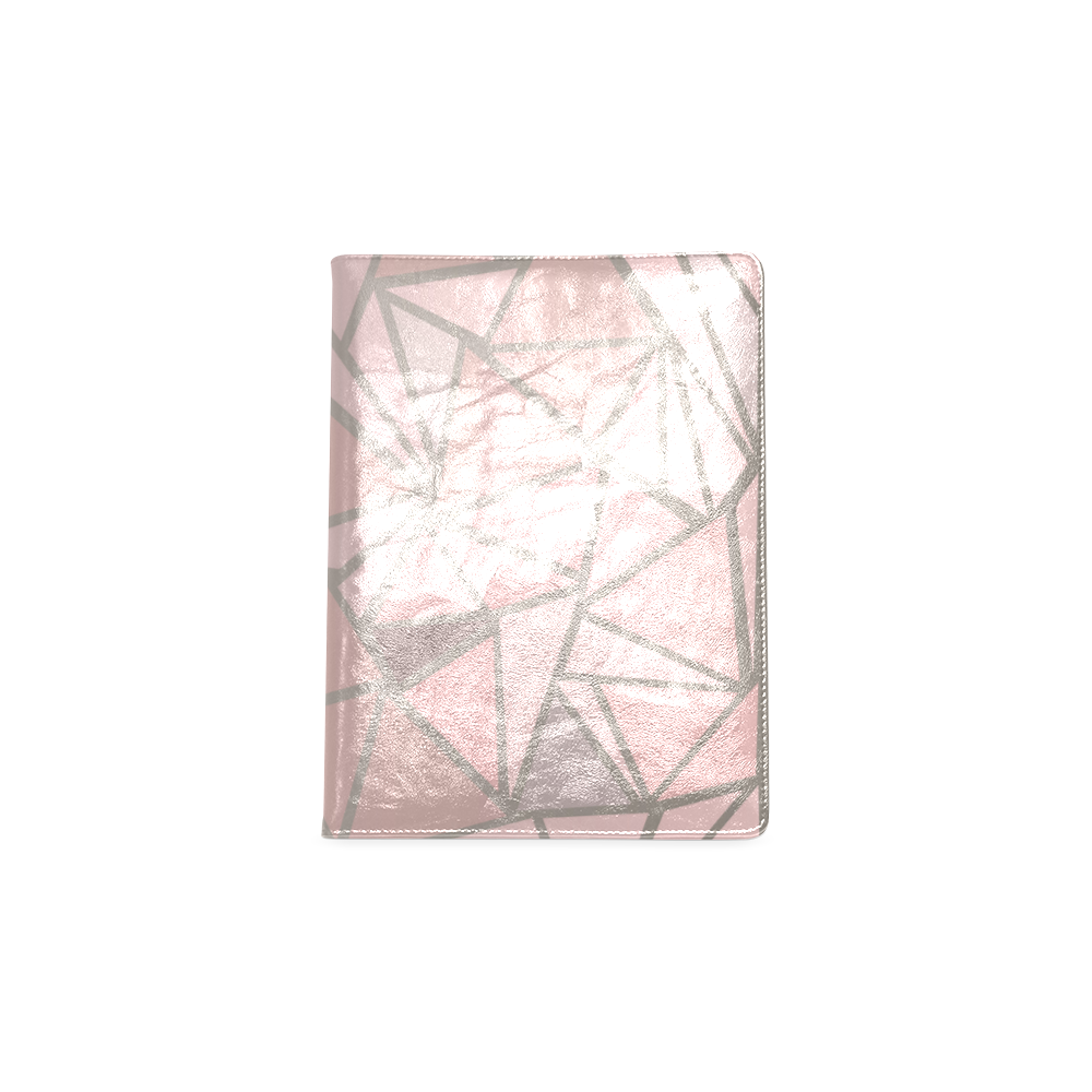 Rose Gold Stained Glass Custom NoteBook B5