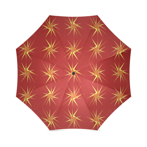 RED SPARKLES Foldable Umbrella (Model U01)
