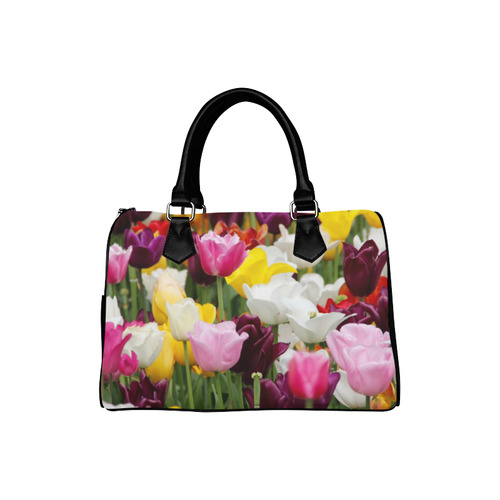 Pretty Spring Tulips Boston Handbag (Model 1621)