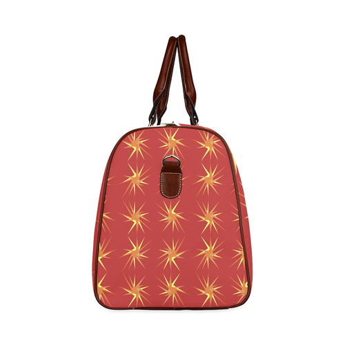 RED SPARKLES Waterproof Travel Bag/Small (Model 1639)