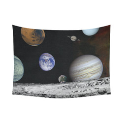 Planet20161103 Cotton Linen Wall Tapestry 80"x 60"