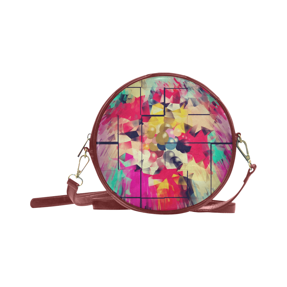 New World by Artdream Round Sling Bag (Model 1647)