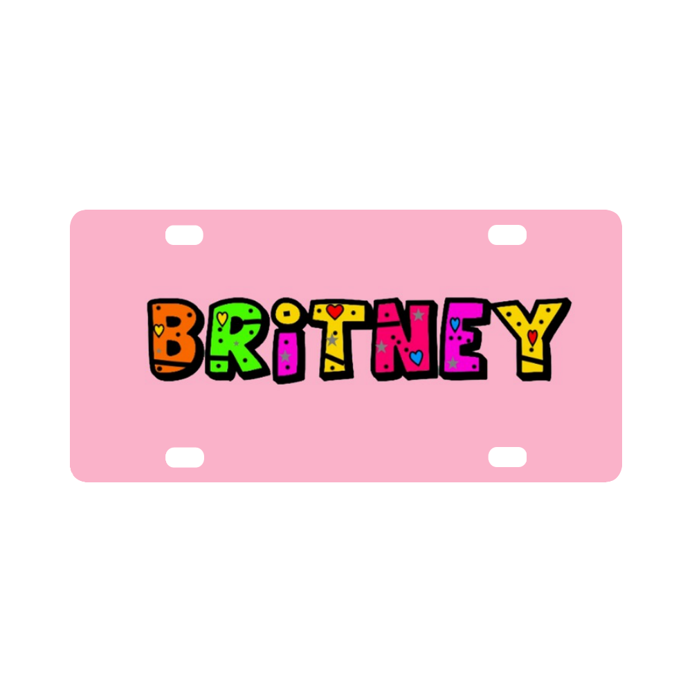 Britney by Popart Lover Classic License Plate