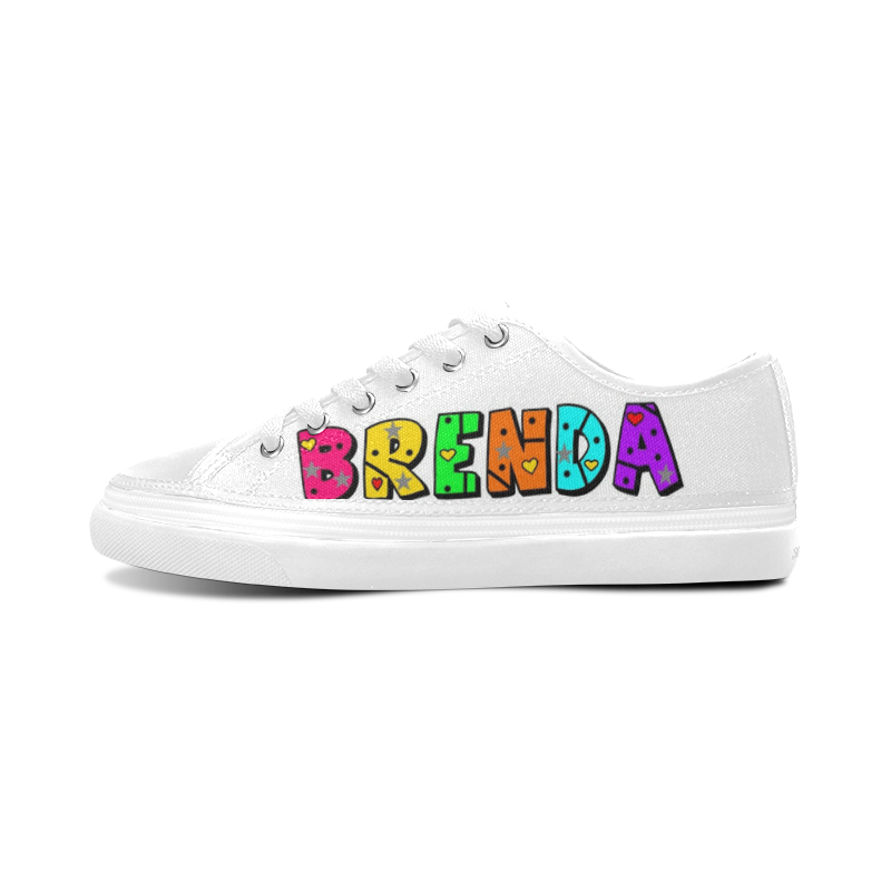 Brenda by Popart Lover Women's Canvas Zipper Shoes/Large Size (Model 001)
