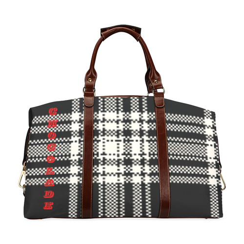 Licorice Plaid Classic Travel Bag (Model 1643) Remake