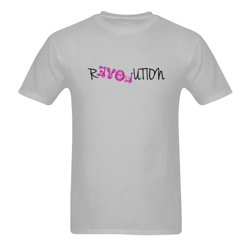 revolution Men's T-Shirt in USA Size (Two Sides Printing)