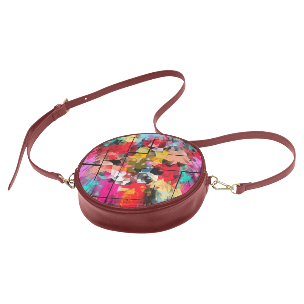 New World by Artdream Round Sling Bag (Model 1647)