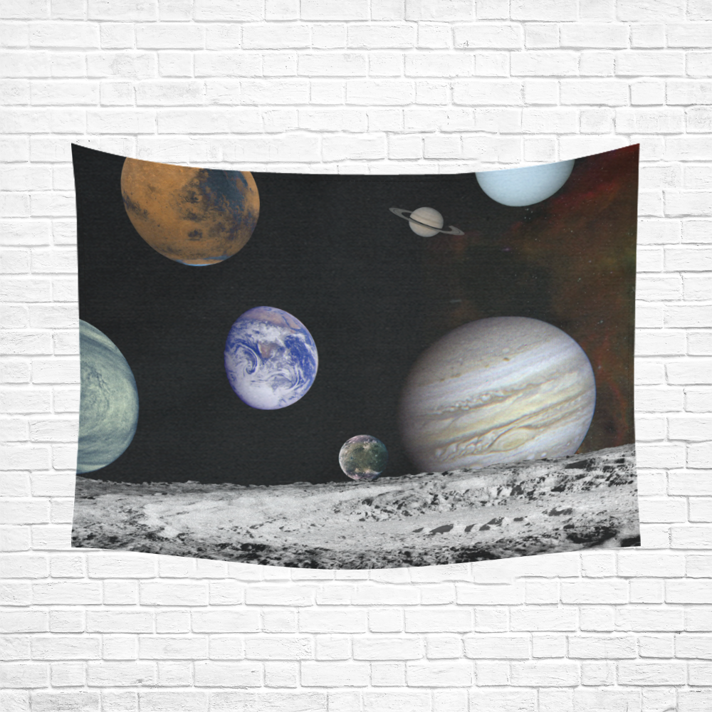 Planet20161103 Cotton Linen Wall Tapestry 80"x 60"