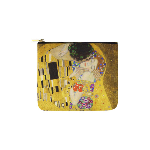 The Kiss Gustav Klimt Fine Art Carry-All Pouch 6''x5''