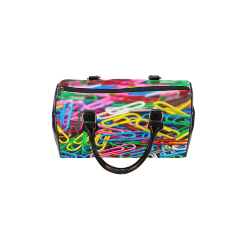 Colorful Paper Clips Boston Handbag (Model 1621)