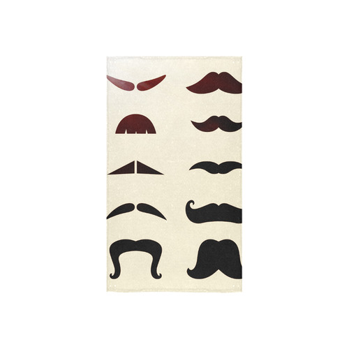Vintage designers Mustaches towel. Just perfect Christmas gift for Dad / Brown and vanilla Collectio Custom Towel 16"x28"