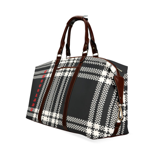 Licorice Plaid Classic Travel Bag (Model 1643) Remake