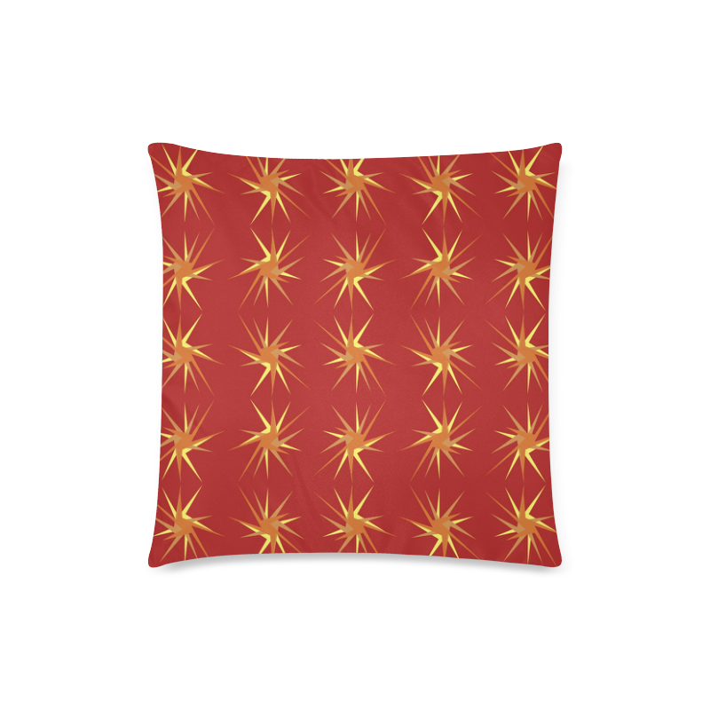 RED SPARKLES Custom Zippered Pillow Case 18"x18"(Twin Sides)