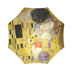 The Kiss Gustav Klimt Fine Art Foldable Umbrella (Model U01)