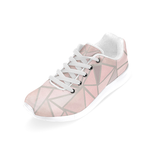 Rose Gold Stained Glass Women’s Running Shoes (Model 020)