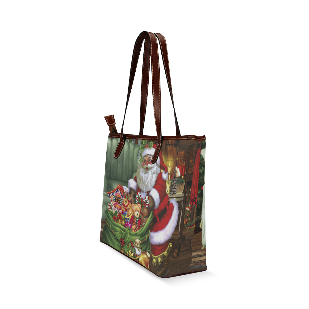 Santa Claus brings the gifts to you Shoulder Tote Bag (Model 1646) | ID ...